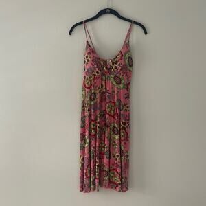 Anthropologie Women's Strap Floral Dress Size M New with Tags Boho Summer Vacay
